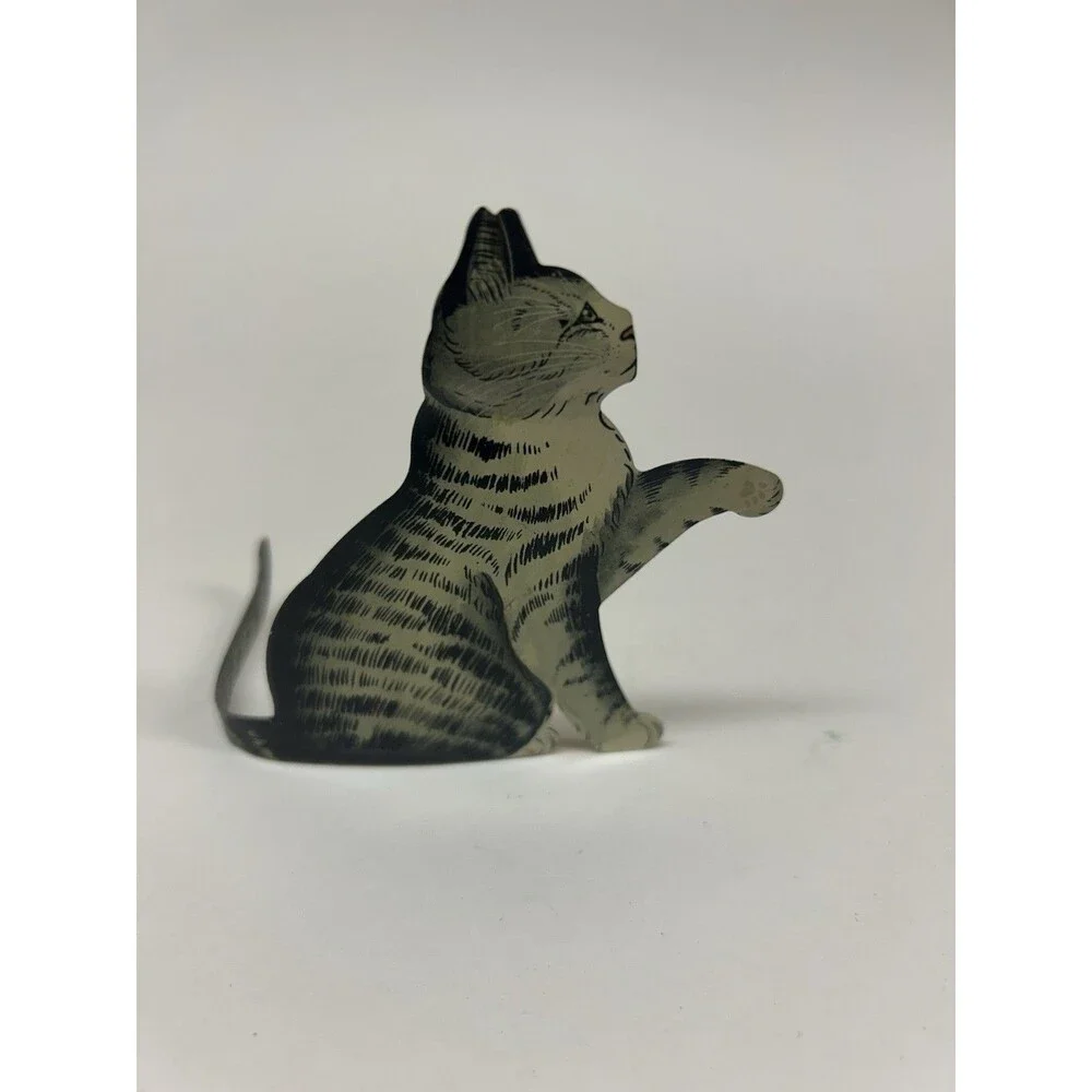 Kitty Ohio Wholesale Cute Cat Bendable Tail Vintage Rare Cottage Core Metal